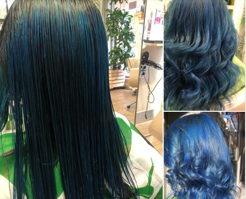 tres tipos de colores en el cabello